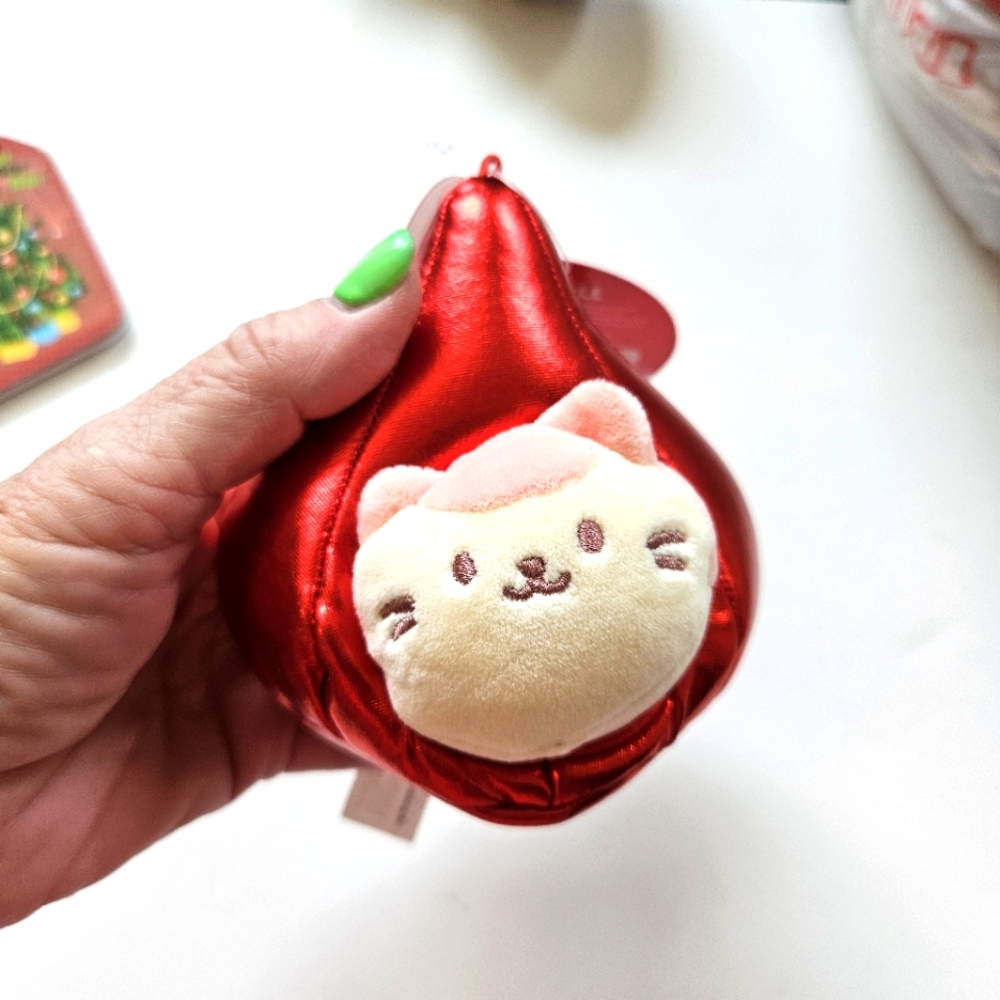 Hershey Kiss Red Plush with Removable Cat, NWT